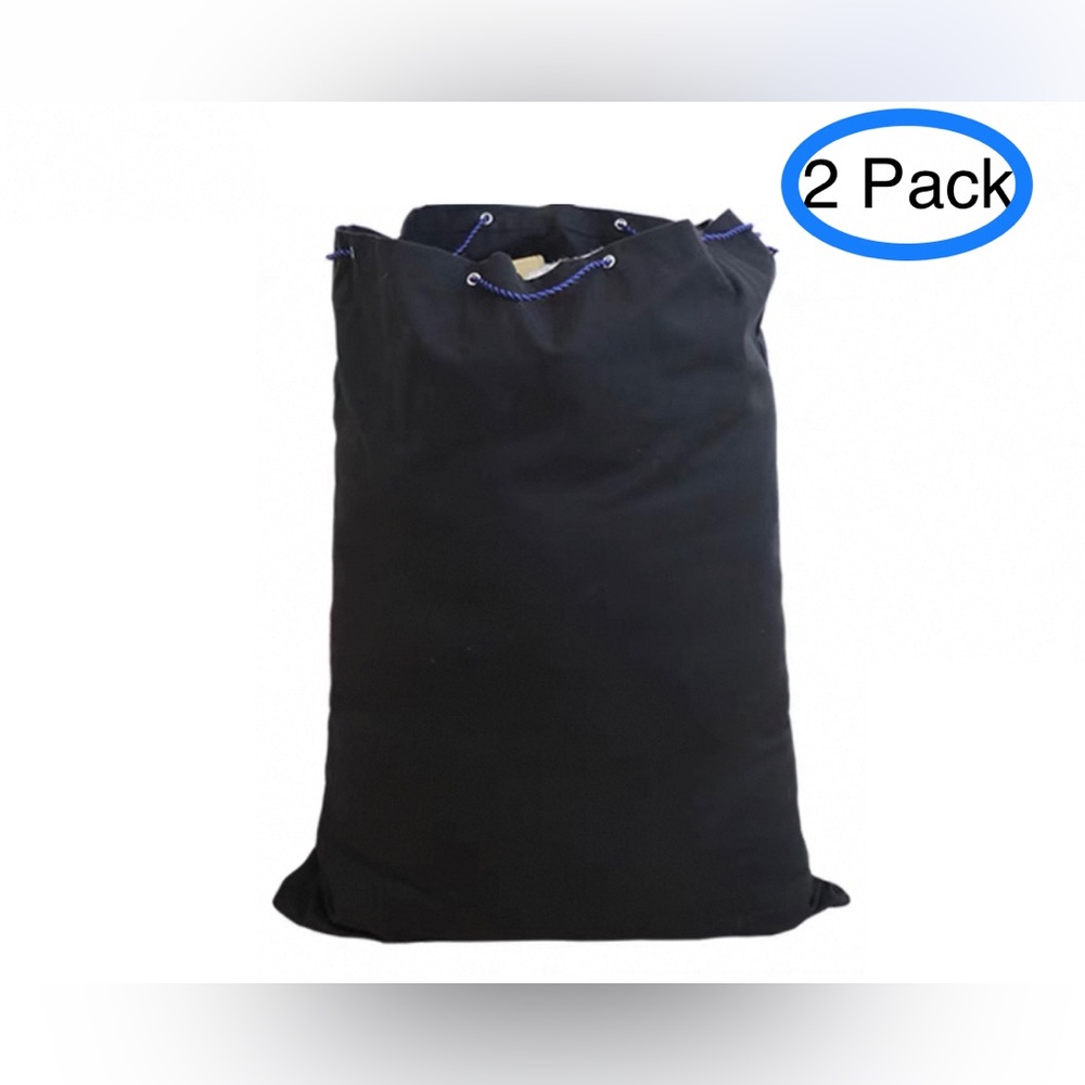 2pcs Heavy-duty Waterproof Canvas Drawstring Bag/Moving Storage Bag/luggage Bag